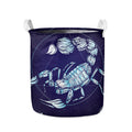 Astrological Scorpio Sign Print Collapsible Laundry Basket