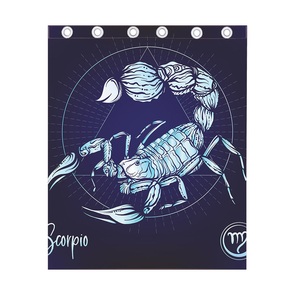 Astrological Scorpio Sign Print Curtain