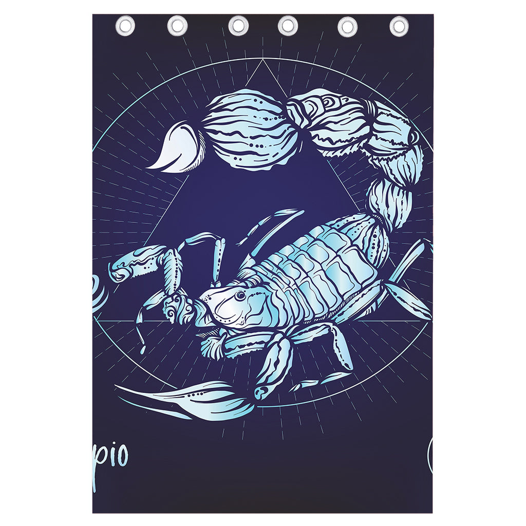 Astrological Scorpio Sign Print Curtain
