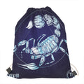 Astrological Scorpio Sign Print Drawstring Bag
