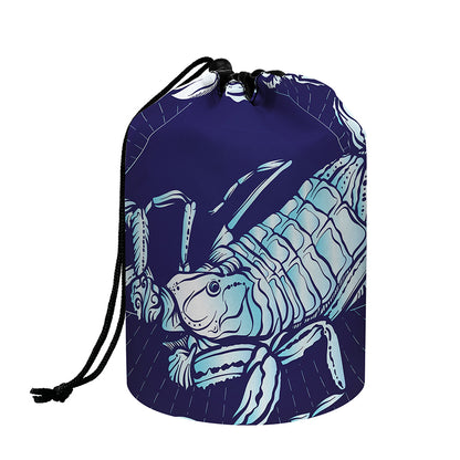 Astrological Scorpio Sign Print Drawstring Makeup Bag