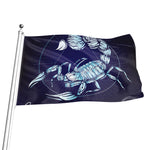 Astrological Scorpio Sign Print Flag