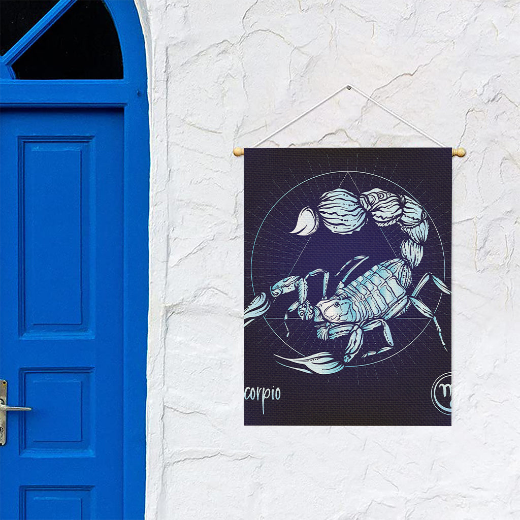 Astrological Scorpio Sign Print Garden Flag