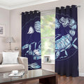 Astrological Scorpio Sign Print Grommet Curtains