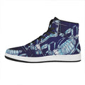 Astrological Scorpio Sign Print High Top Leather Sneakers
