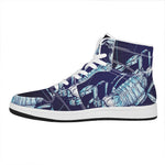 Astrological Scorpio Sign Print High Top Leather Sneakers