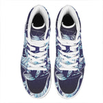 Astrological Scorpio Sign Print High Top Leather Sneakers