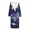 Astrological Scorpio Sign Print Hooded Bathrobe