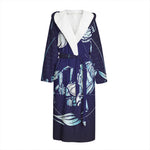 Astrological Scorpio Sign Print Hooded Bathrobe