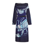 Astrological Scorpio Sign Print Hooded Bathrobe
