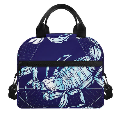 Astrological Scorpio Sign Print Insulated Lunch Bag