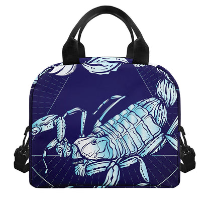 Astrological Scorpio Sign Print Insulated Lunch Bag
