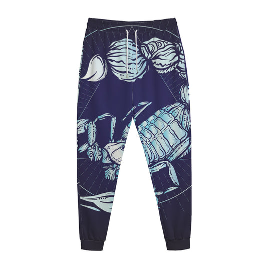 Astrological Scorpio Sign Print Jogger Pants
