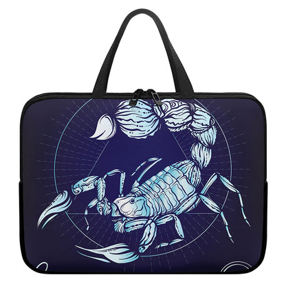 Astrological Scorpio Sign Print Laptop Sleeve With Handle