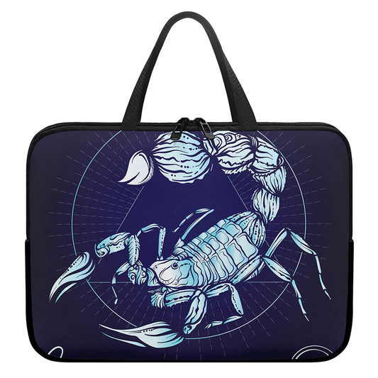 Astrological Scorpio Sign Print Laptop Sleeve With Handle