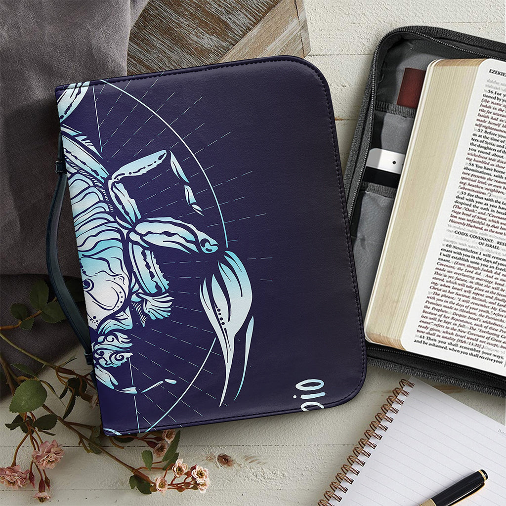 Astrological Scorpio Sign Print Leather Bible Cover
