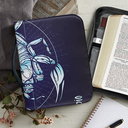 Astrological Scorpio Sign Print Leather Bible Cover
