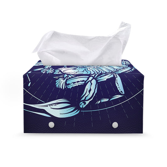 Astrological Scorpio Sign Print Leather Tissue Box Cover
