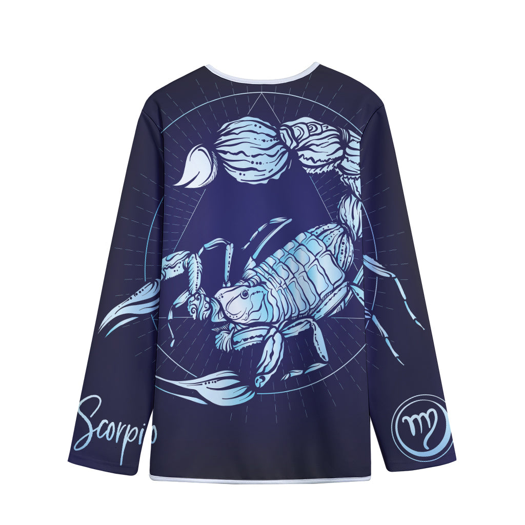 Astrological Scorpio Sign Print Long Sleeve Short Coat