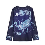 Astrological Scorpio Sign Print Long Sleeve Short Coat
