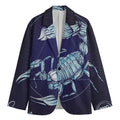 Astrological Scorpio Sign Print Men's Cotton Blazer