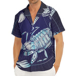 Astrological Scorpio Sign Print Men's Deep V-Neck Shirt