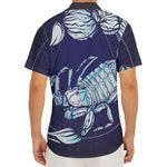 Astrological Scorpio Sign Print Men's Deep V-Neck Shirt