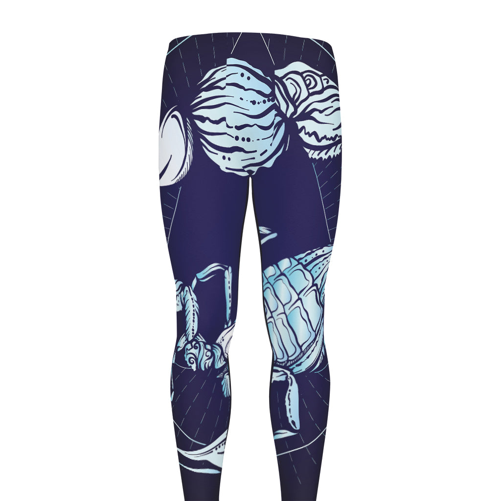 Astrological Scorpio Sign Print Men's leggings