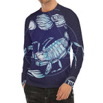 Astrological Scorpio Sign Print Men's Long Sleeve Rash Guard