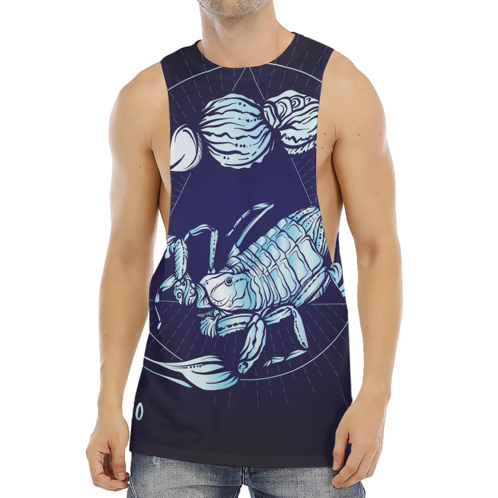 Astrological Scorpio Sign Print Men's Muscle Tank Top