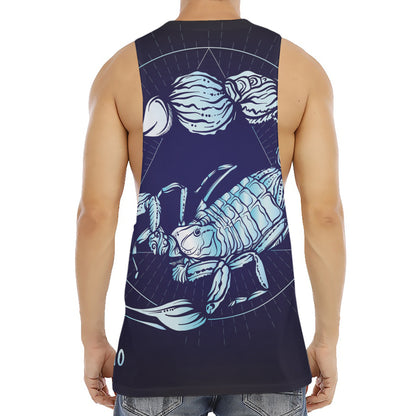 Astrological Scorpio Sign Print Men's Muscle Tank Top