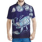 Astrological Scorpio Sign Print Men's Polo Shirt
