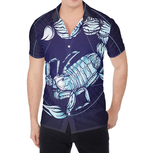 Astrological Scorpio Sign Print Men's Shirt