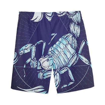 Astrological Scorpio Sign Print Men's Sports Shorts