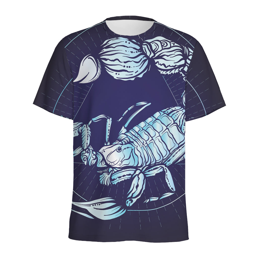 Astrological Scorpio Sign Print Men's Sports T-Shirt