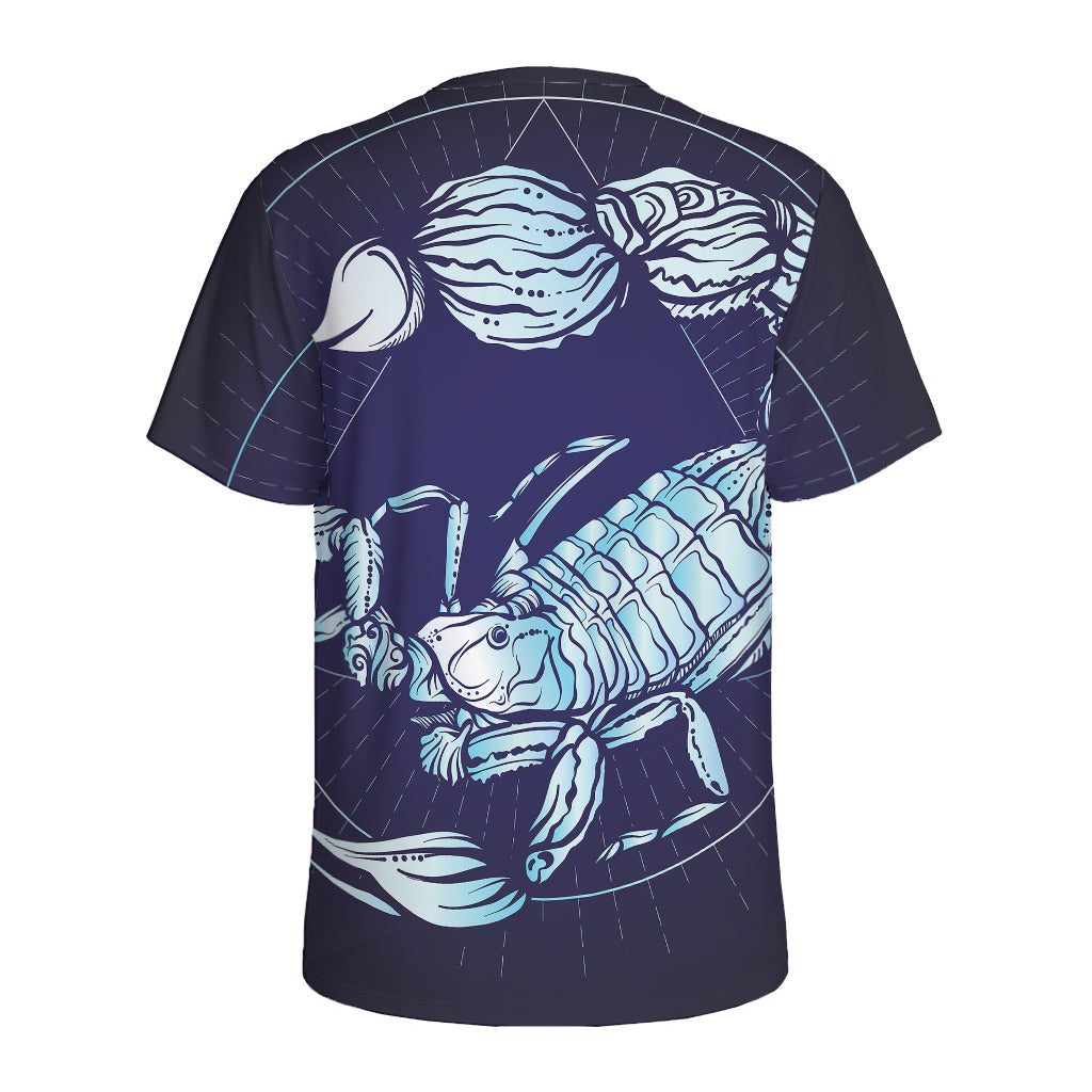 Astrological Scorpio Sign Print Men's Sports T-Shirt