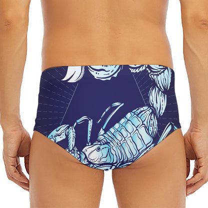 Astrological Scorpio Sign Print Men's Triangle Swim Briefs