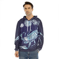 Astrological Scorpio Sign Print Men's Velvet Pullover Hoodie