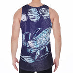 Astrological Scorpio Sign Print Men's Velvet Tank Top