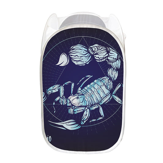 Astrological Scorpio Sign Print Mesh Laundry Hamper