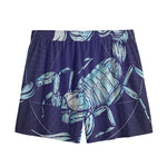 Astrological Scorpio Sign Print Mesh Shorts