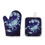 Astrological Scorpio Sign Print Oven Mitt And Pot Holder Set