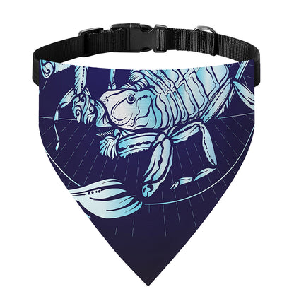 Astrological Scorpio Sign Print Over The Collar Dog Bandana