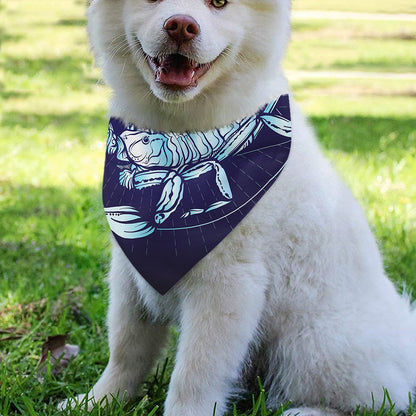 Astrological Scorpio Sign Print Over The Collar Dog Bandana