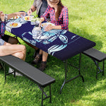 Astrological Scorpio Sign Print Picnic Table Cover