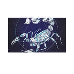 Astrological Scorpio Sign Print Polyester Flag