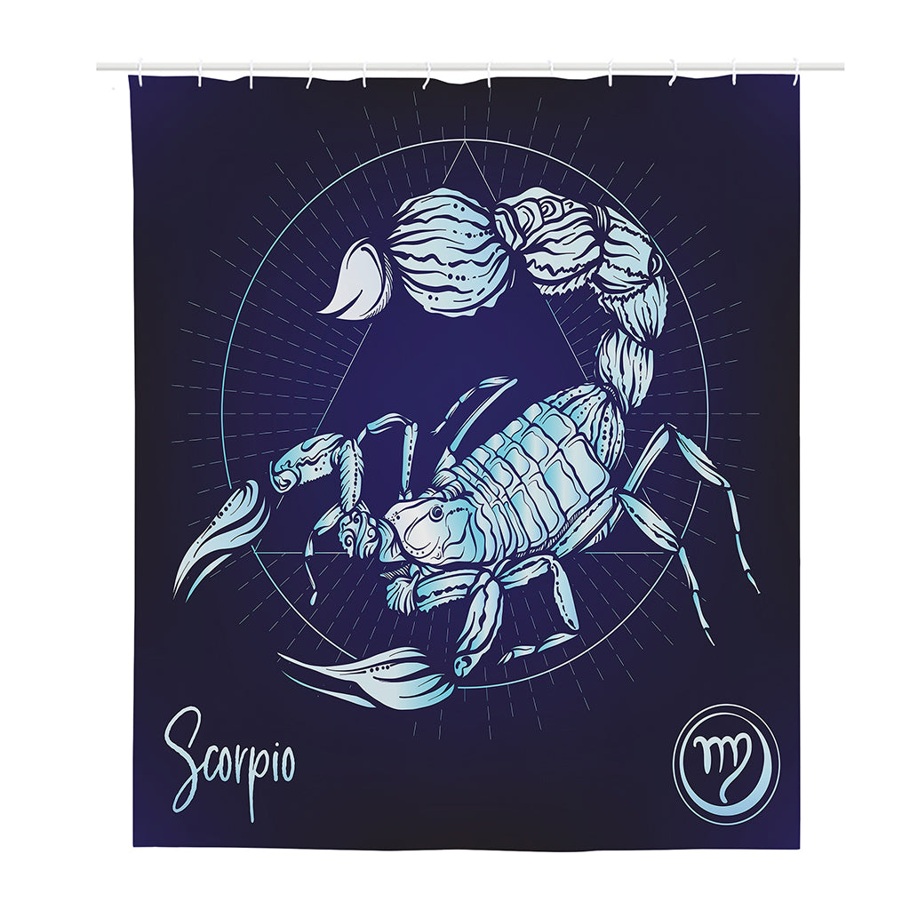Astrological Scorpio Sign Print Polyester Shower Curtain