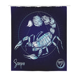 Astrological Scorpio Sign Print Polyester Shower Curtain