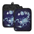 Astrological Scorpio Sign Print Pot Holders With Pocket