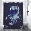 Astrological Scorpio Sign Print Premium Shower Curtain